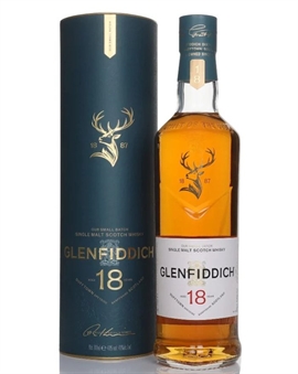 Glenfiddich 18 år Our Small Batch Eighteen Single Speyside Malt Whisky 70 cl 40%